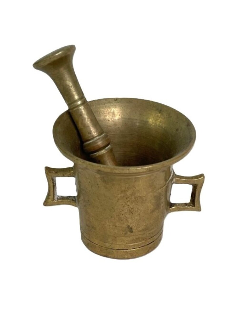 Vintage Mini Brass Mortar and Pestle Apothecary Spice Grinder 2" Made in India